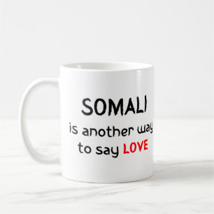 Somali kärlek kaffe mugg