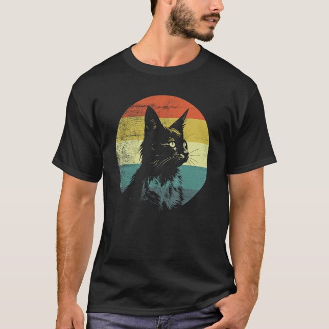 Somali Katt Retro Vintage Design T Shirt (Framsida)