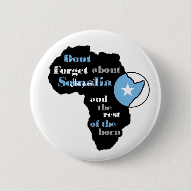 Somalia bistår knappen "afrika finns" serien knapp (Framsida)