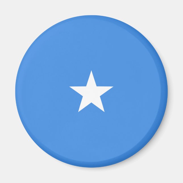 Somalia Fisheye Flagga Magnet (Framsidan)