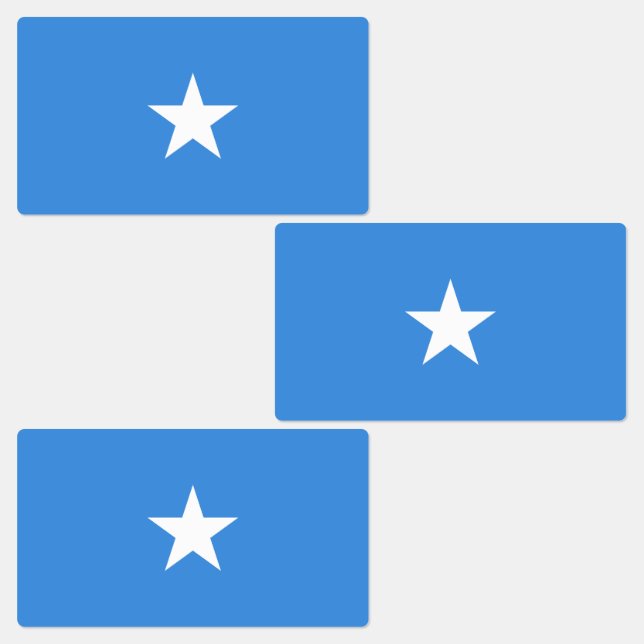 Somalia Flag Klistermärke (Grupp)