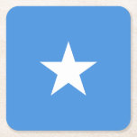 Somalia Flag Underlägg Papper Kvadrat<br><div class="desc">Patriotic flag of Somalia.</div>