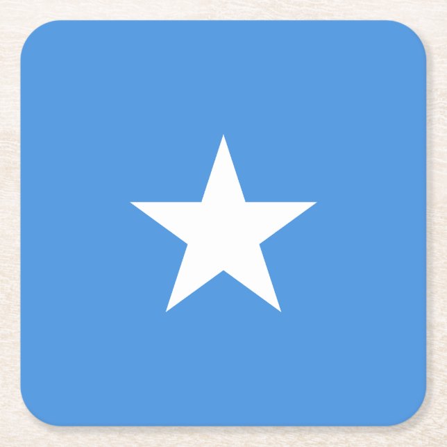 Somalia Flag Underlägg Papper Kvadrat (Framsidan)