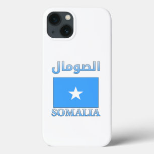 Somalia Flagga ا ل ص و م ل arabiska och engelska W