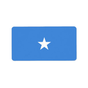 Somalia flagga adressetikett