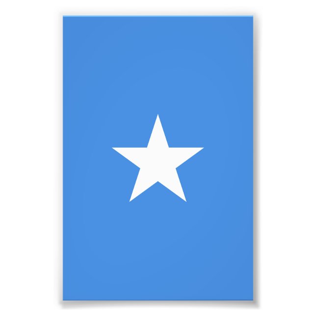 Somalia flagga fototryck (Framsidan)