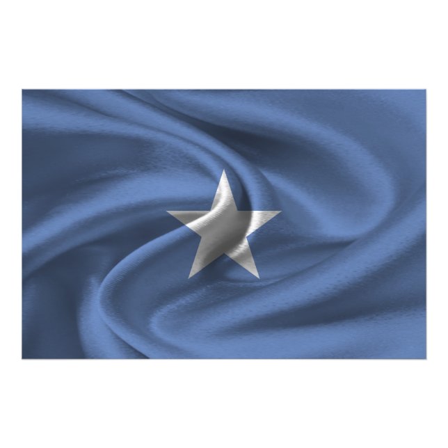 Somalia Flagga Fototryck (Framsidan)