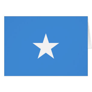 Somalia Flagga Hälsningskort