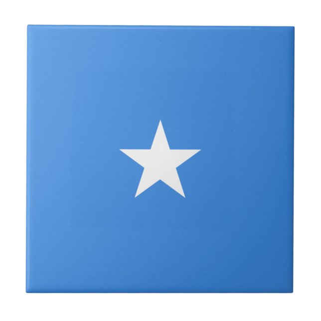 Somalia Flagga Keramisk Platta Kakelplatta (Framsidan)