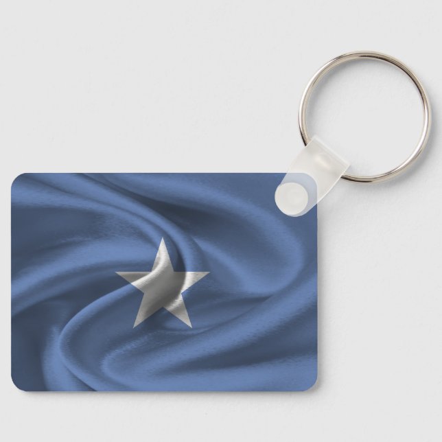 Somalia Flagga Keychain Nyckelring (Framsida)