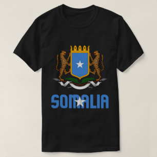 Somalia Flagga och Jacka av Arm Patriotic T Shirt