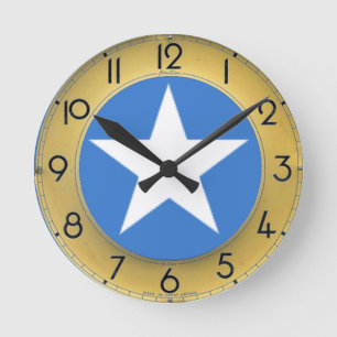 Somalia flagga rund klocka