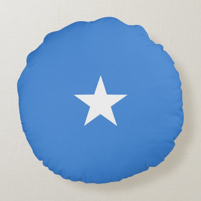 Somalia flagga rund kudde (Baksidan)