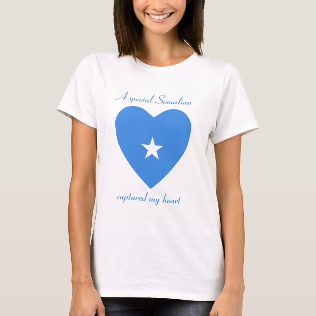 Somalia Flagga Swehoney T-Shirt (Framsida)