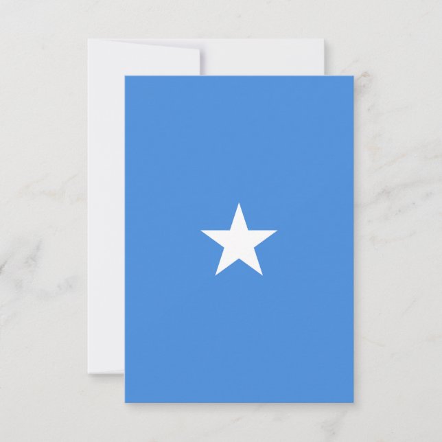 Somalia flagga tack kort (Framsida)