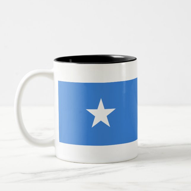 Somalia Flagga Två-Tonad Mugg (Vänster)