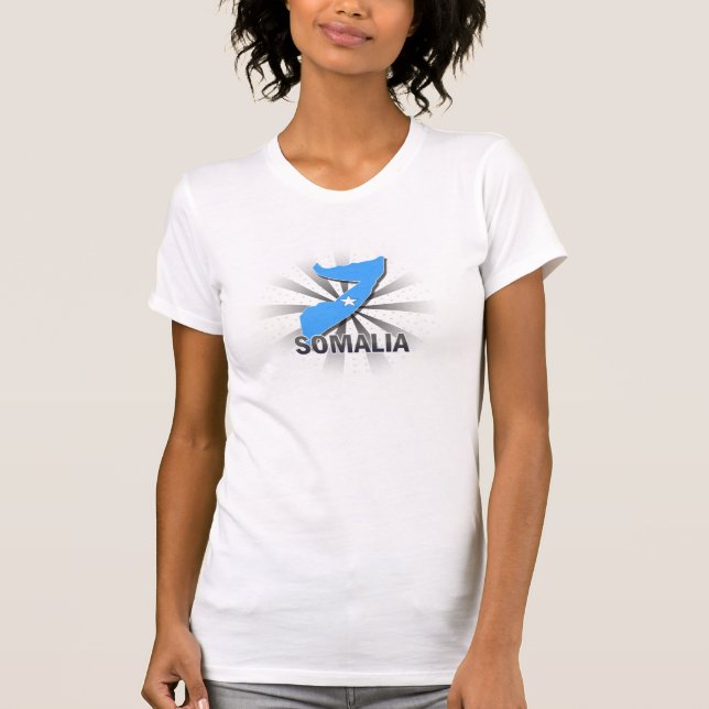 Somalia flaggakarta 2,0 t shirt (Framsida)