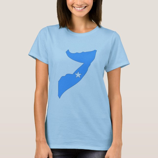 Somalia flaggakarta t-shirt (Framsida)