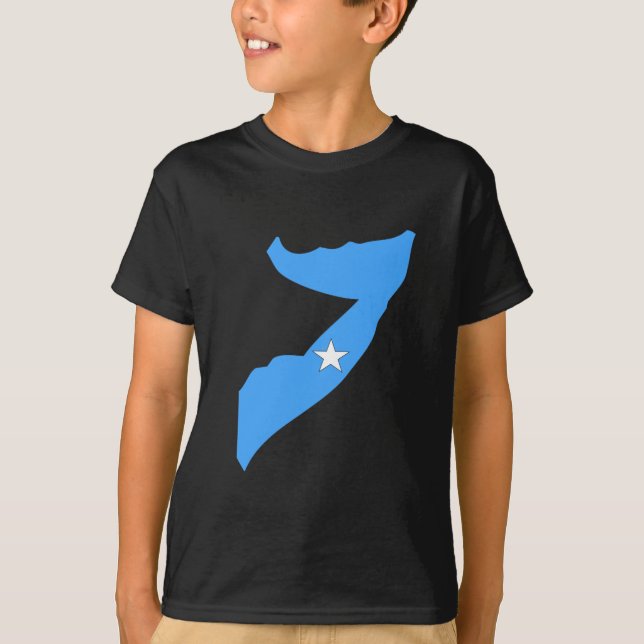 Somalia flaggakarta tee (Framsida)