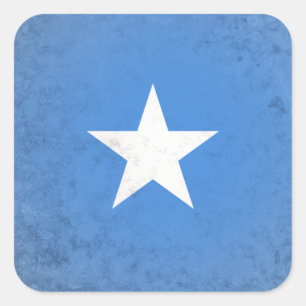 Somalia Fyrkantigt Klistermärke