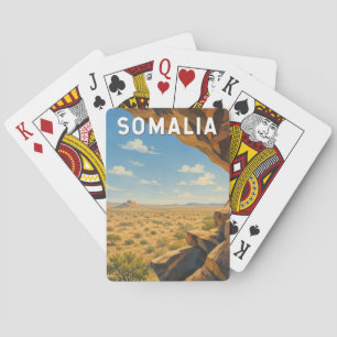 Somalia Illustration Resa Konst Vintage Casinokort