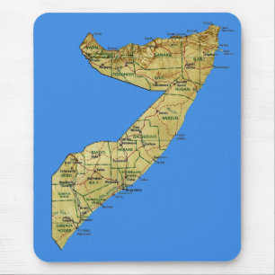 Somalia karta Mousepad Musmatta