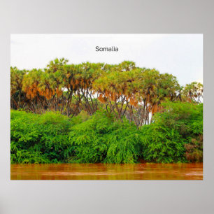 Somalia, landskapsfoto poster