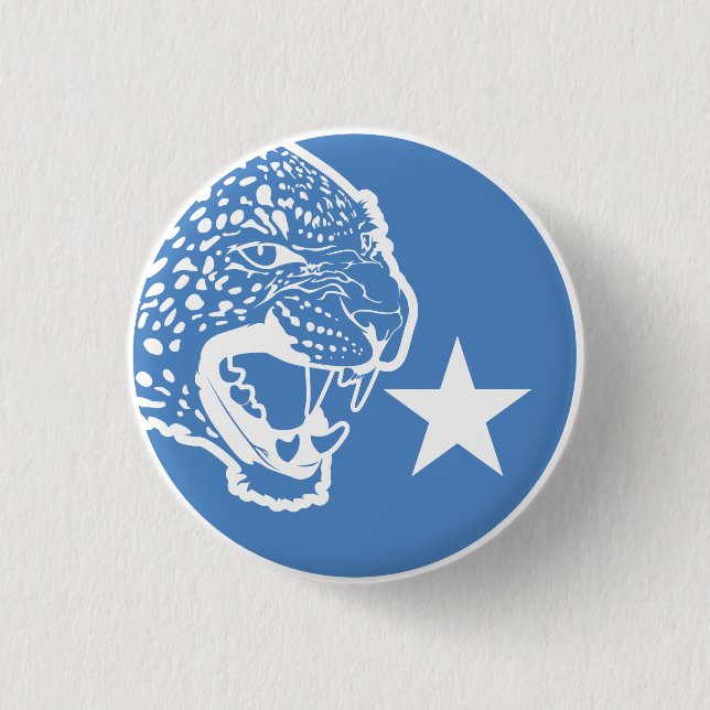 Somalia Leopard Somali National Animal Flagga Knapp (Framsida)