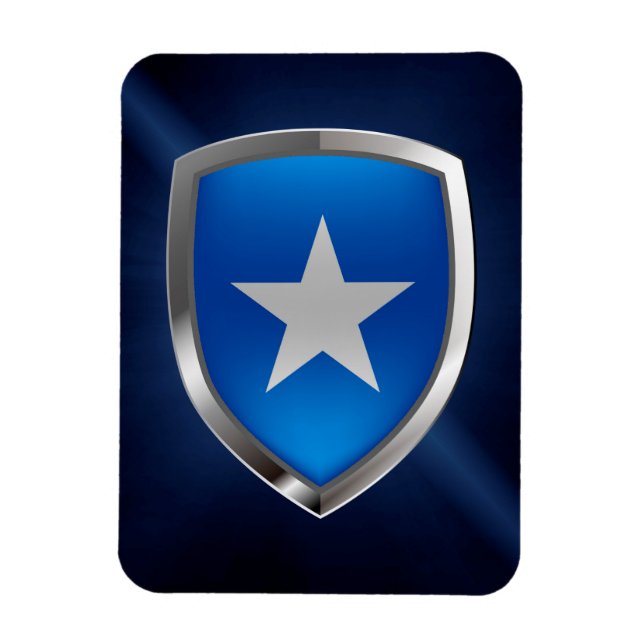 Somalia Metallic Emblem Magnet (Vertikal)