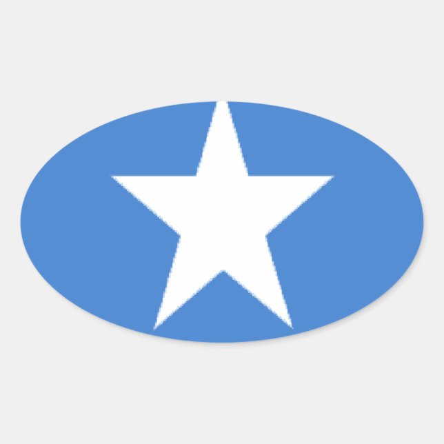 Somalia Ovalt Klistermärke (Framsida)