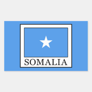 Somalia Rektangulärt Klistermärke