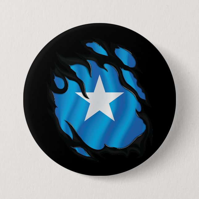 Somalia Ripping Flagga Knapp (Framsida)