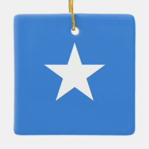 Somalia (Somalian) Flagga Julgransprydnad Keramik