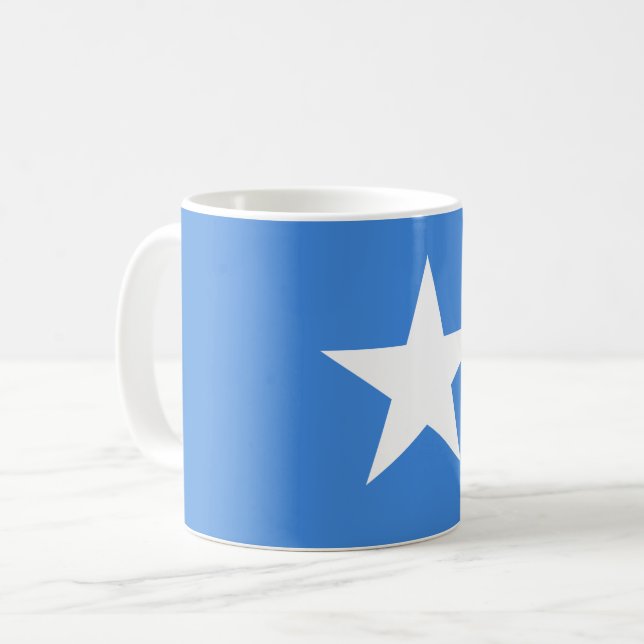 Somalia (Somalian) Flagga Kaffemugg (Framsida vänster)