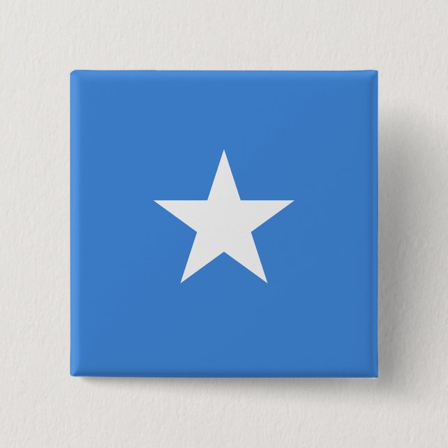 Somalia (Somalian) Flagga Knapp (Framsida)