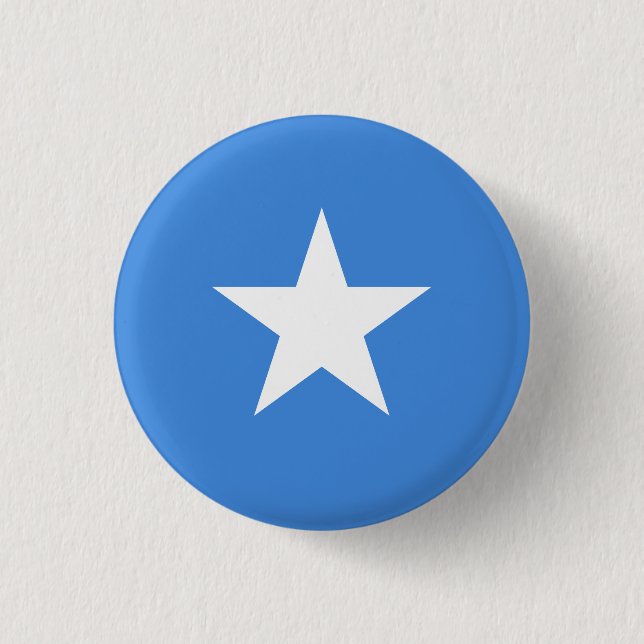 Somalia (Somalian) Flagga Knapp (Framsida)