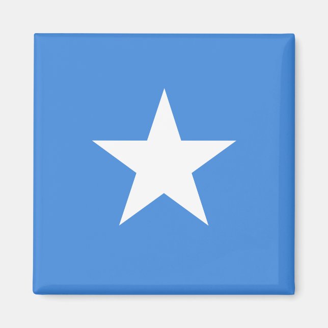 Somalia (Somalian) Flagga Magnet (Framsidan)
