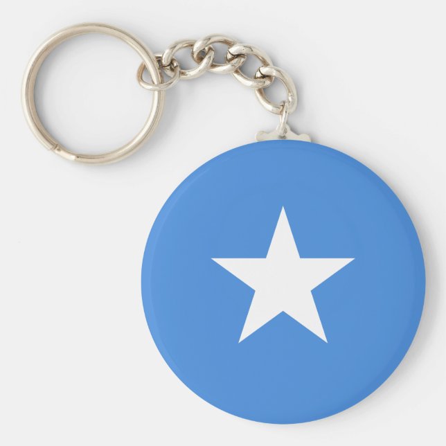 Somalia (Somalian) Flagga Nyckelring (Framsidan)