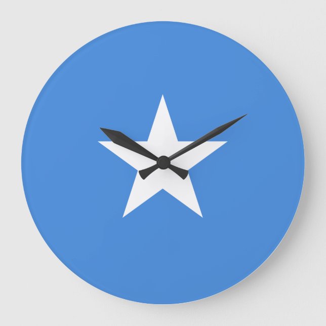 Somalia (Somalian) Flagga Stor Klocka (Framsida)