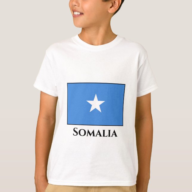 Somalia (Somalian) Flagga T Shirt (Framsida)