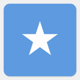 Somalia (Somaliska) Flagga Fyrkantigt Klistermärke