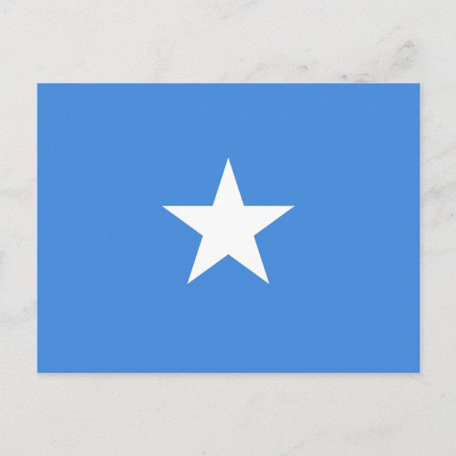 Somalia - Somaliska Flagga Vykort (Framsida)