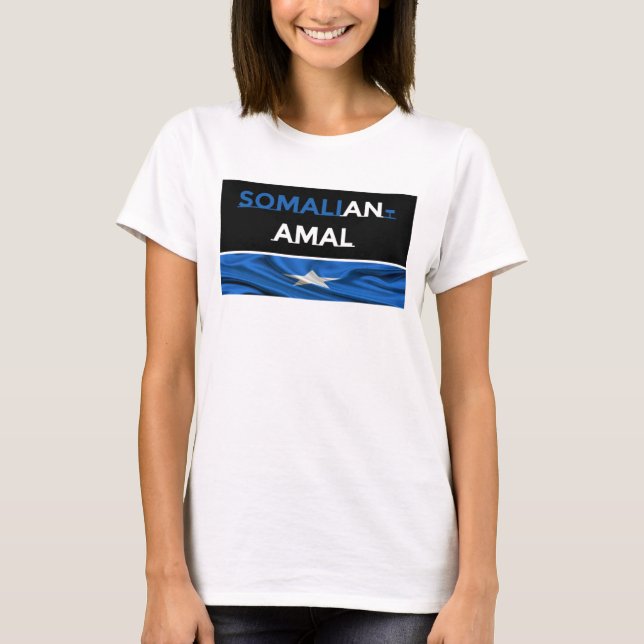 Somalian-Amal Women Tshirt T Shirt (Framsida)