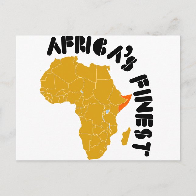 Somalias Afrikas finaste Vykort (Framsida)