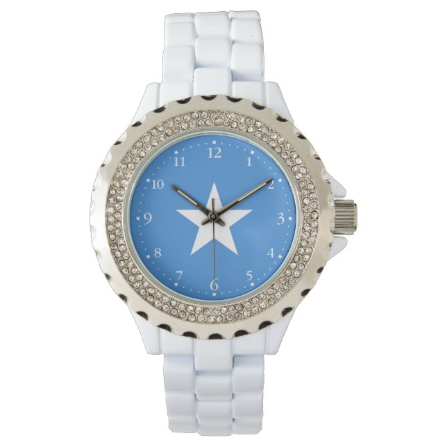 Somalias flagga armbandsur (Framsida)