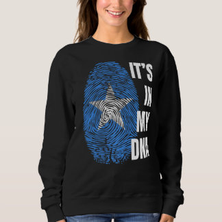 Somalias Flagga Dna Fingerprint Black History Måna T Shirt