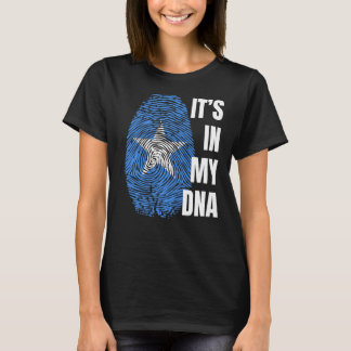 Somalias Flagga Dna Fingerprint Black History Måna T Shirt