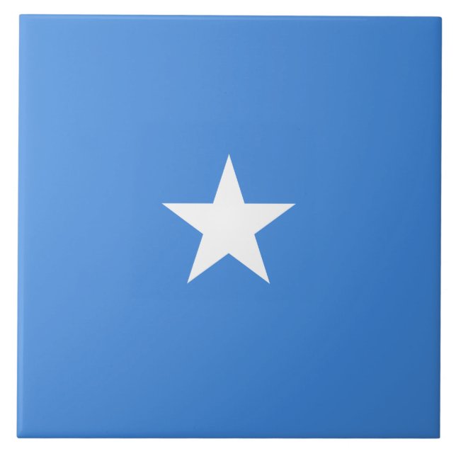Somalias flagga kakelplatta (Framsidan)