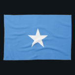 Somalias flagga kökshandduk<br><div class="desc">Patriotisk flagga av Somalia.</div>