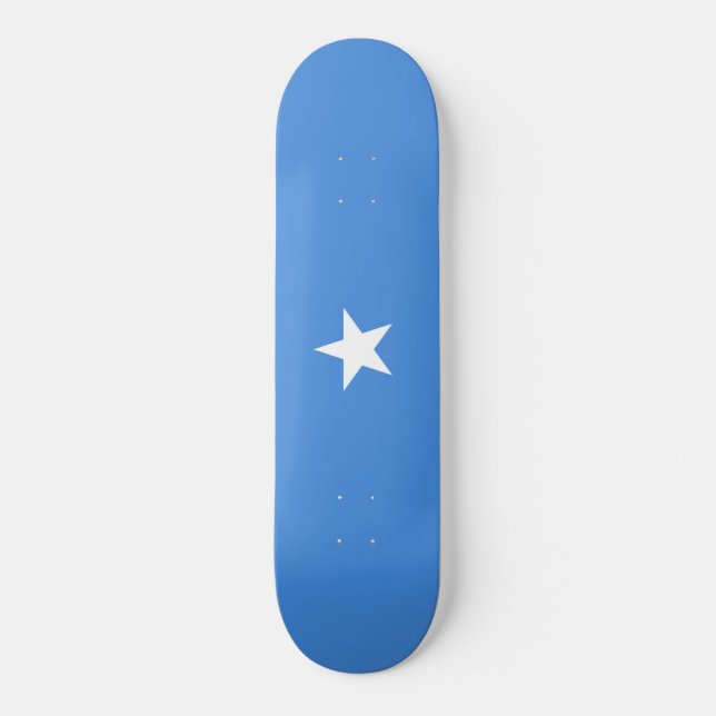 Somalias flagga mini skateboard bräda 18,5 cm (Framsida)